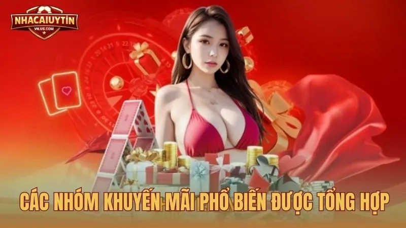 Các nhóm khuyến mãi phổ biến được tổng hợp